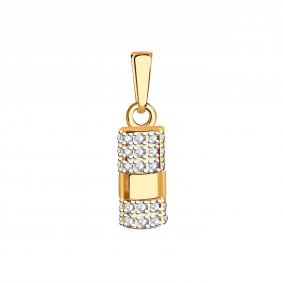 Золотая подвеска TALANT ПД 1204 с фианитом ПД 1204 фото